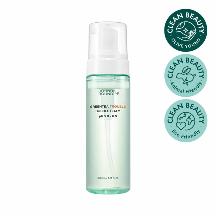 ROUND A'ROUND Greentea Trouble Bubble Foam 200mL