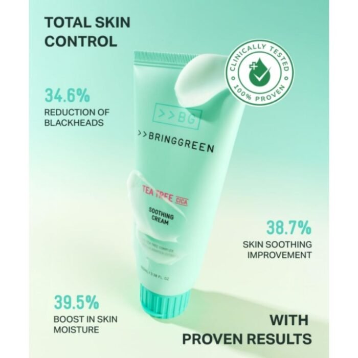 Bring Green Tea Tree Cica Soothing Cream Plus 100ml - Image 6