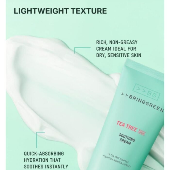 Bring Green Tea Tree Cica Soothing Cream Plus 100ml - Image 2
