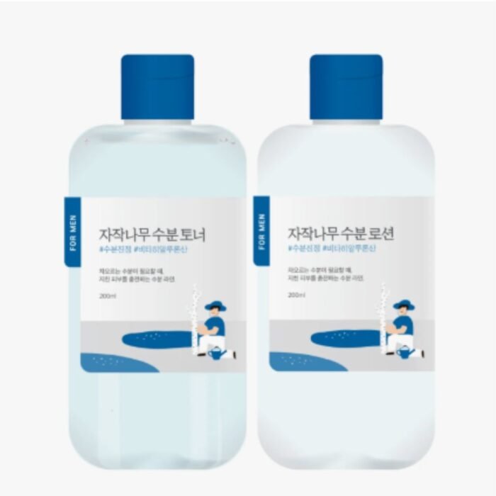ROUND LAB For Men Birch Juice Toner/Lotion Limited Set (+Clay Pack 50ml) - Image 3
