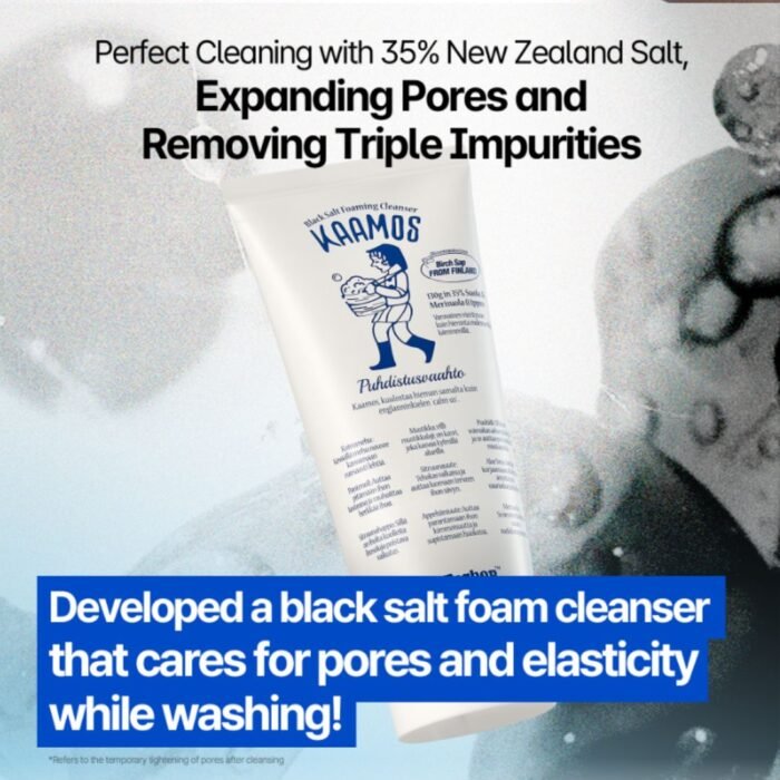 Torhop Kaamos Black Salt Foaming Cleanser 130g - Image 7