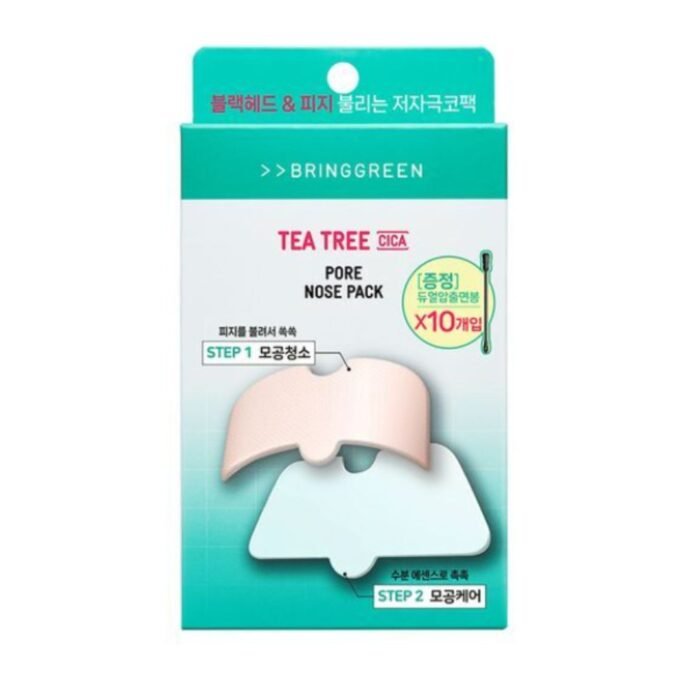 BRINGGREEN Tea Tree Cica Pore Nose Pack 5P - Image 1