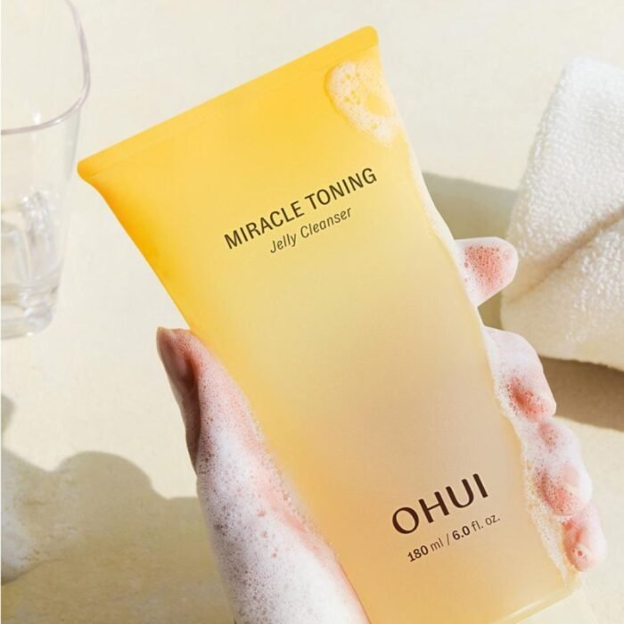 O HUI Miracle Toning Jelly Cleanser 180ml - Image 3