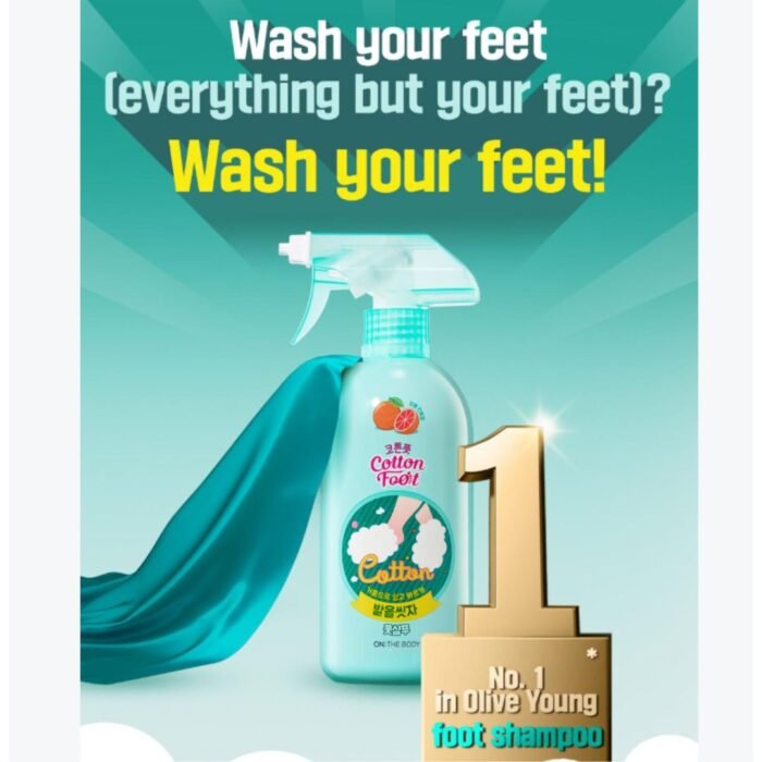 ON:THE BODY Cotton Foot Shampoo Cooling 385mL - Image 4