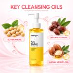 Key oils in ma:nyo Pure Soybean Cleansing Oil