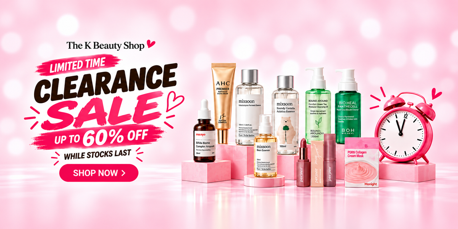 The K Beauty Shop clearance sale – up to 60% off selected K-Beauty products