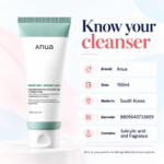 Anua Heartleaf Succinic Moisture Cleansing Foam 150ml - Image 9